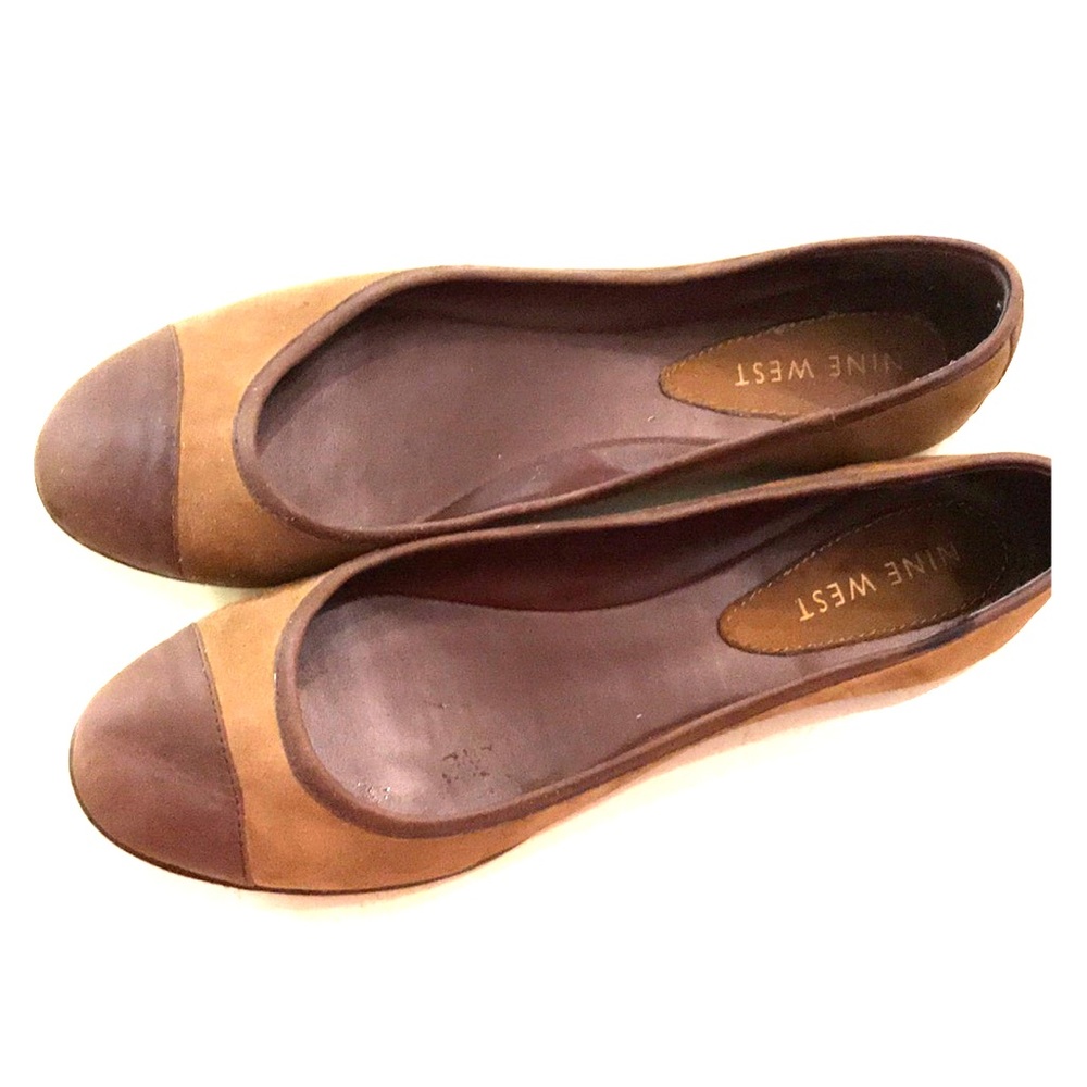 Nine West suede flats.